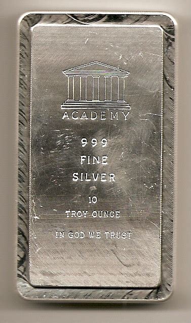 10 Ounce Silver Bars And Ingots Ten Troy Oz Size Buy 999 Pure