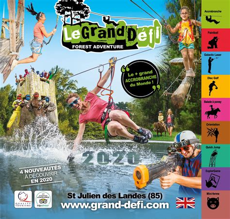 Parc De Loisirs Le Grand Défi Brochure 2020 Le Grand Defi En Vendée