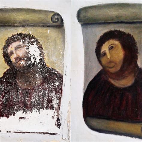Spanish Pensioner Who Botched Jesus Fresco Signs Marketing Deal South China Morning Post