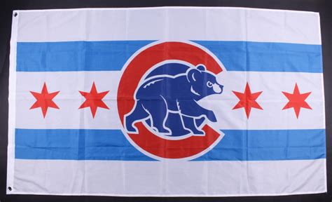 Chicago Cubs 355x60 Chicago City Flag Pristine Auction