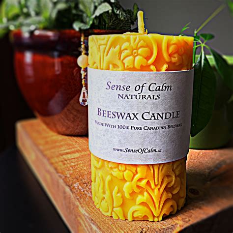 Beeswax Candle Sense Of Calm Naturals