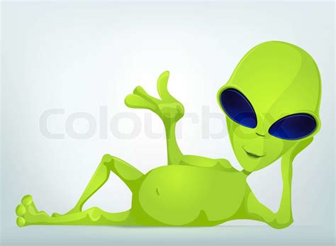 Funny Alien Stock Vector Colourbox