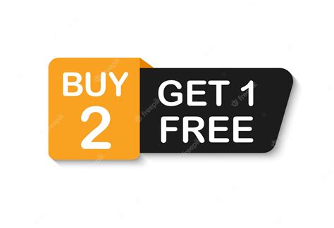 Premium Vector Buy 2 Get 1 Free Promotion Special Offer Banner