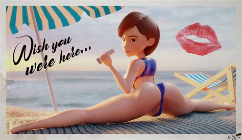 Rule 34 1girls 3d Ass Beach Beach Towel Beach Umbrella Bikini Blender