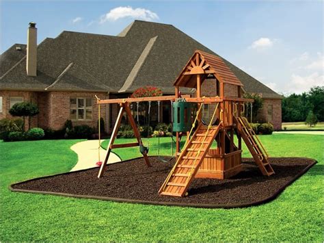 What is the best ground things to consider before choosing a playground ground cover. DIY Swing Sets And Slides For Amazing Playgrounds
