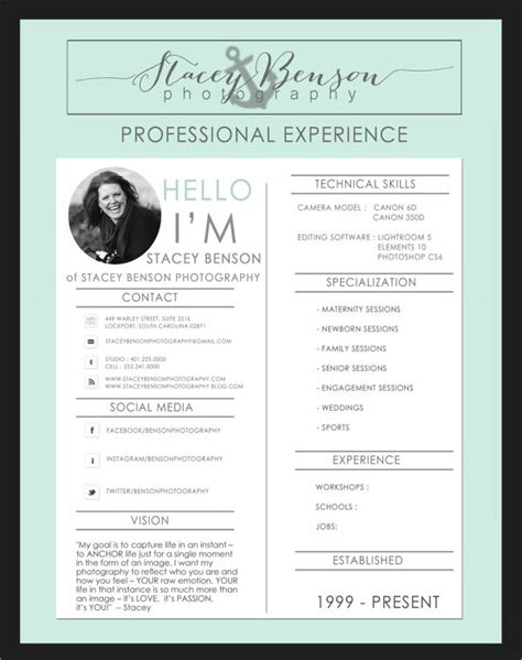 9 Photographer Resume Templates Free Samples Examples And Format