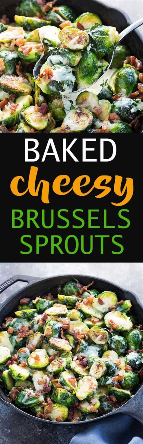Toss the sprouts with olive oil, 1/2 teaspoon salt and the red pepper flakes on a. Baked Cheesy Brussels Sprouts | The Blond Cook | Recipe ...