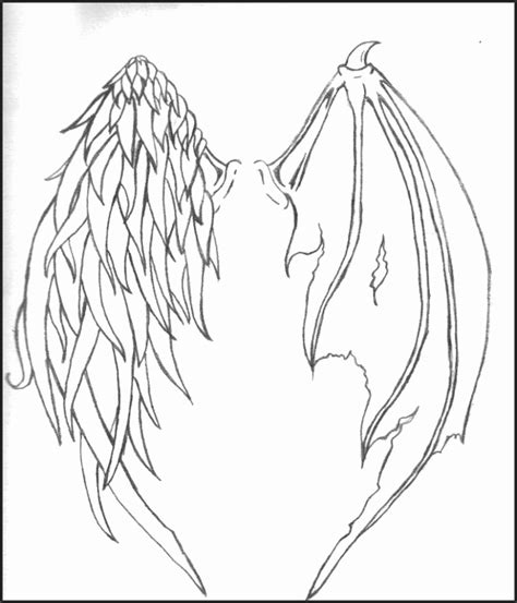 Realistic Angel Wings Drawing At Getdrawings Free Download