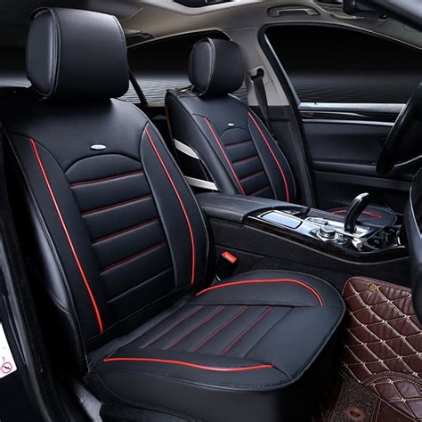 Pu Leather Seat Covers Car Suv Seat Cushions Front Universal Full Set