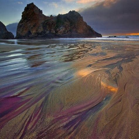 Purple Sand At Pfeiffer Beach California Beaches In The World Beach