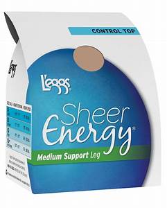 Size Chart For Leggs 65211 Women 39 S Sheer Energy Control Top Reinforced