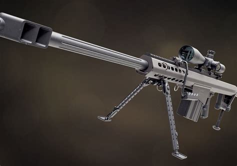 Barret M82a1 Sniper Rifle Cgtrader