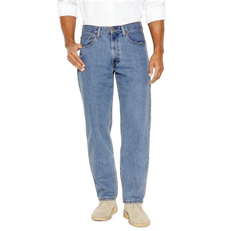 Mens Levis 550 Relaxed Fit Jeans Bleach