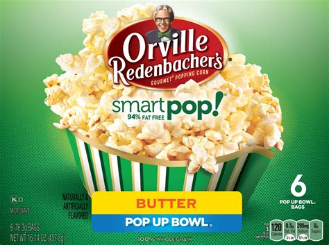 Orville Redenbachers Pop Up Bowl Smart Pop Butter