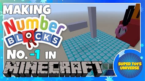 Making Numberblocks 1 Negative One In Minecraft Youtube