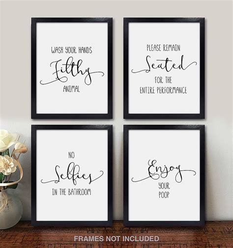 Funny Bathroom Decor Quotes And Sayings Wall Art Photos Prints Bathroom Quotes Funny Bathroom