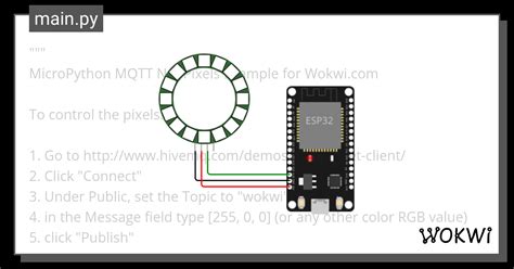 Micropython Mqtt Neopixels Wokwi Esp32 Stm32 Arduino Simulator