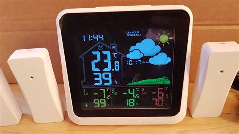 Cotech Wireless Weather Station With Colour Screen And 3 Temperature