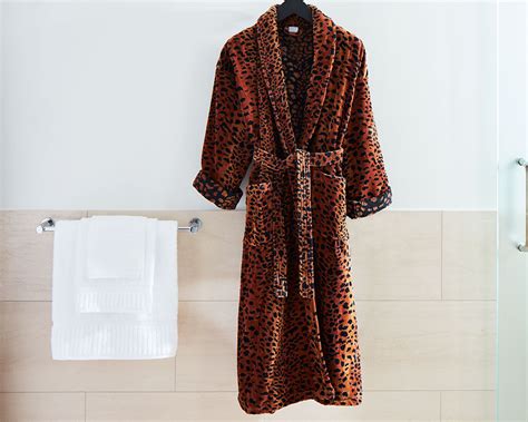 Leopard print bathrobe spring autumn plus size microfiber fleece robe printed nightgown kimono sleepwear for women us off fleec. Leopard Robe | Kimpton Style