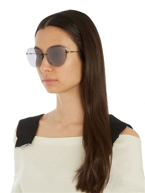 I wear my sunglasses at night so i can so i can. Lyst - Christopher Kane D-frame Sunglasses in Black