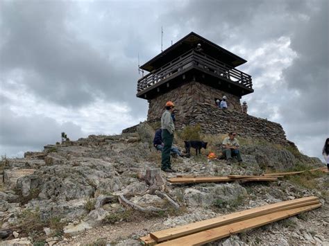 Renovation Project Takes Young Workers To Lookout Tower At Custer Peak
