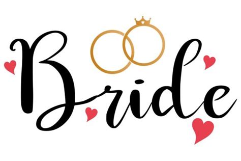 Bride Calligraphy Graphic By Manshagraphics · Creative Fabrica