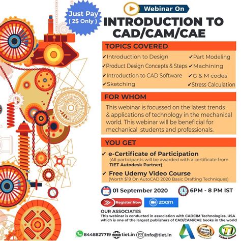 Webinar On Cad Cam Cae And Product Design Concepts 👉register Now👈️ Fill Out The Form Here To