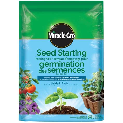 Miracle Gro Enriched Seed Starting Potting Soil Mix Home Hardware