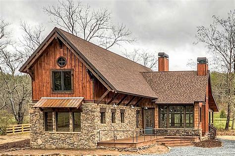 With Its Striking Good Looks And Rustic Exterior This Mountain House