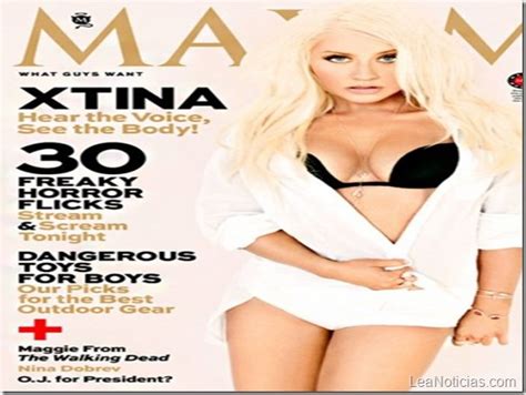Christina Aguilera Poso Para Maxim Mira Lo Delgada Que Esta Lea