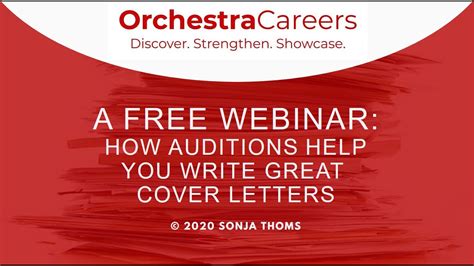 We did not find results for: Webinar: How Auditions Help You Write Great Cover Letters - YouTube