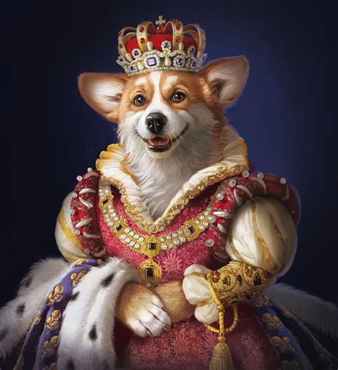 Royal Pet Portrait Personalized Pet Portrait Regal Pet Etsy In 2021