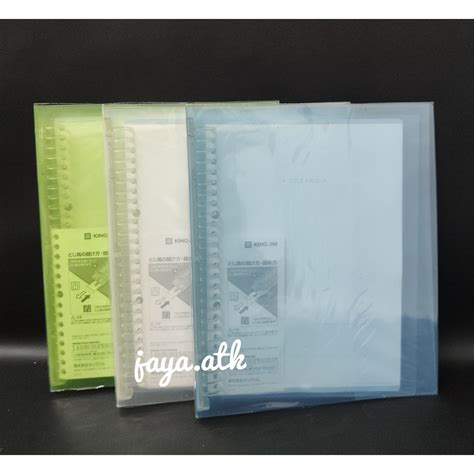 Jual Binder Note B Ring Plastik Map Binder Loose Leaf Polos Warna