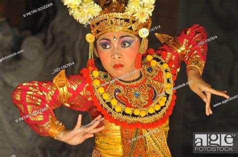 Ubud Bali Indonesia A Traditional Balinese Dancer Stock Photo