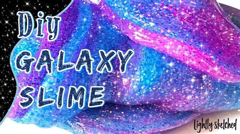 How To Make Galaxy Slime With Essential Oils No Borax Youtube