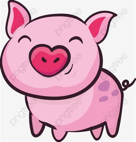 Pink Cute Little Pig Pig Clipart Pig Pink Pig Png And Vector For