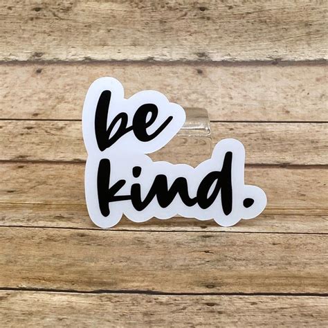 Be Kind Sticker Kindness Decal American Sign Language Etsy Stickers