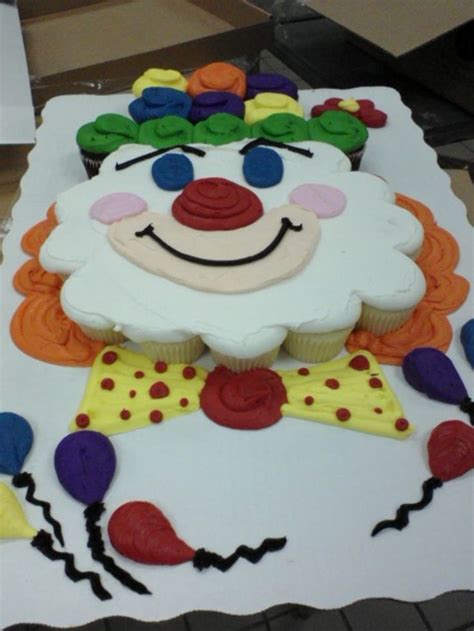 Clown Cupcake Cake Cupcake Cakes Clown Cupcakes Clown Cake