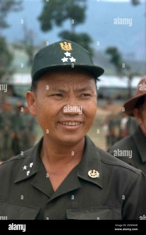 Gen Vang Pao Leader Of Cia Supported Hmong Army In Laos Is Shown Oct