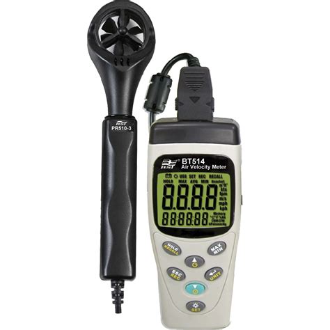 Bt514 Air Velocity Meter With Air Velocity Airflow Temperature