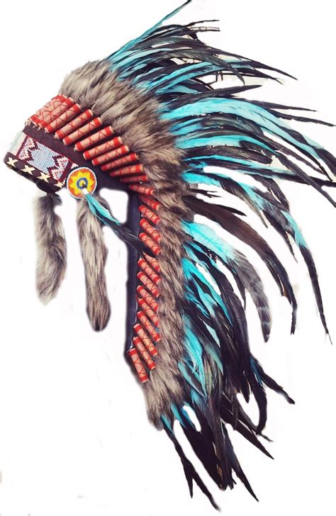 The World Of Feathers Medium Indian Headdress In 2022 Headdress Art Native American Tattoos