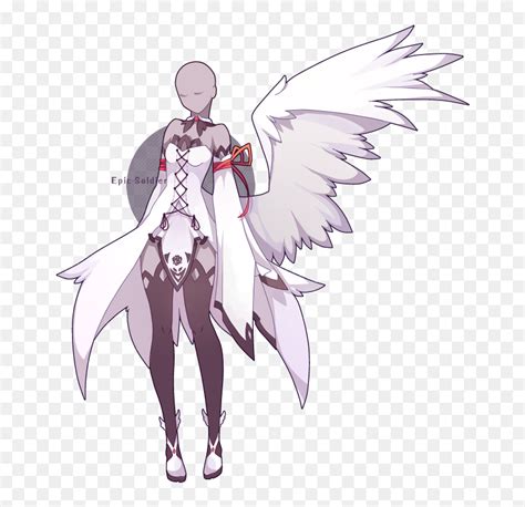 Anime Angel Outfits Hd Png Download Vhv