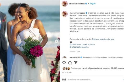 Sheron Menezzes Mostra Fotos De Seu Casamento Na Praia