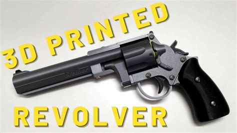 3d Printed Revolver Single Action Prop Gun Youtube