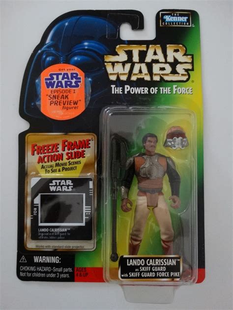 Star Wars Potf Lando Calrissian Freeze Frame Action Slide Action Figure Kenner Lando