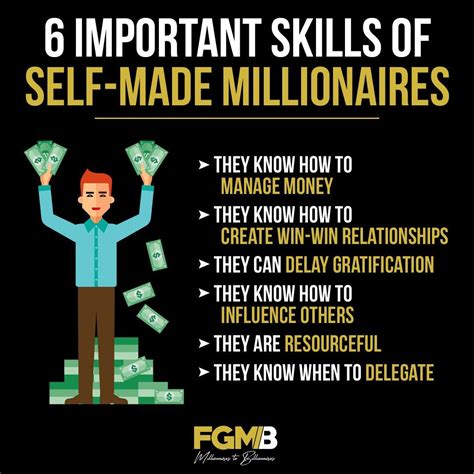 6 Important Skills Of Self Made Millionnaire Self Made Millionaire