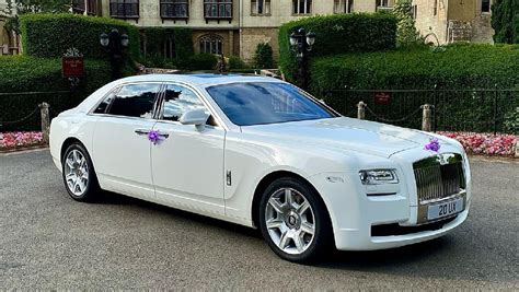 White Rolls Royce Ghost Wedding Car Hire Birmingham Solihull Warwick