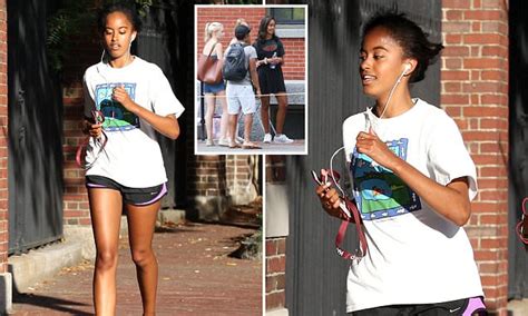 Malia Obama Heads Out For A Run Around Harvard