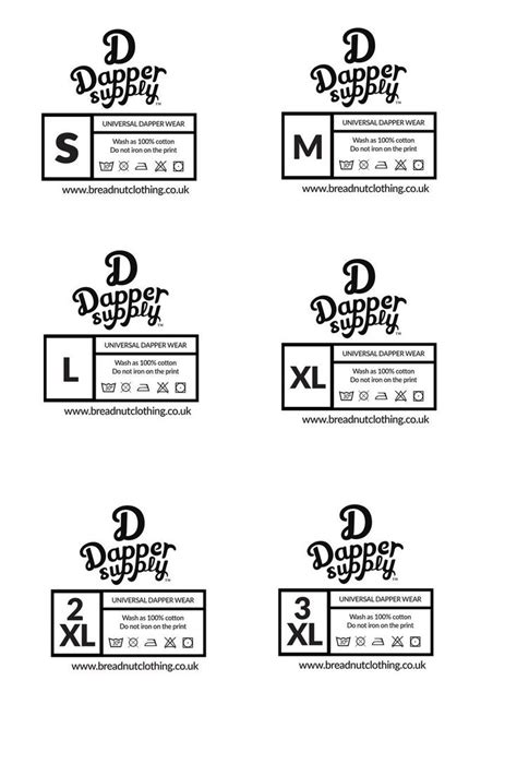 Free Clothing Tag Templates Printable Templates