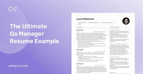 Need help writing a resume? Qa Manager Resume Example and guide for 2019